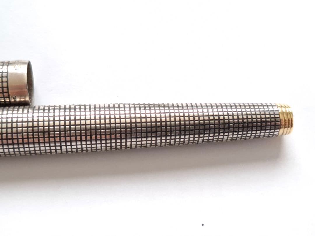 希少 parker 万年筆 XF(極細) スターリングシルバー シズレ オパール