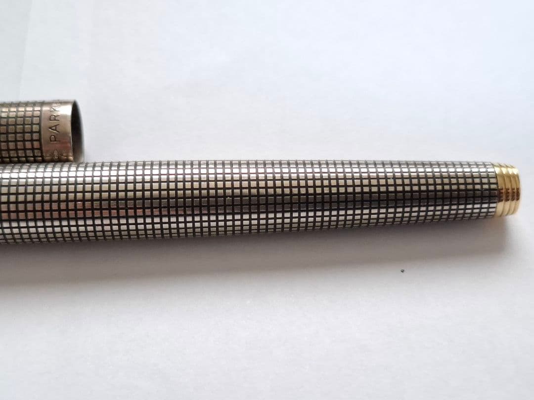 希少　parker　万年筆　XF(極細)　スターリングシルバー　シズレ　オパール