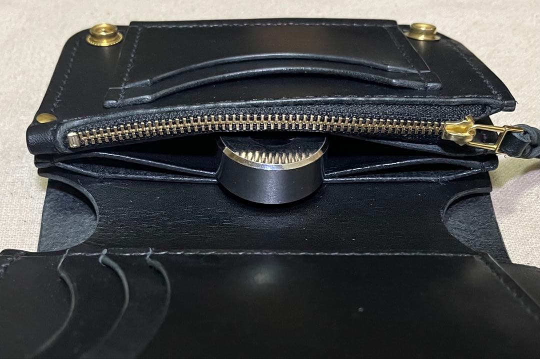 ミドル トラッカーウォレット 姫路レザー タンニン鞣し