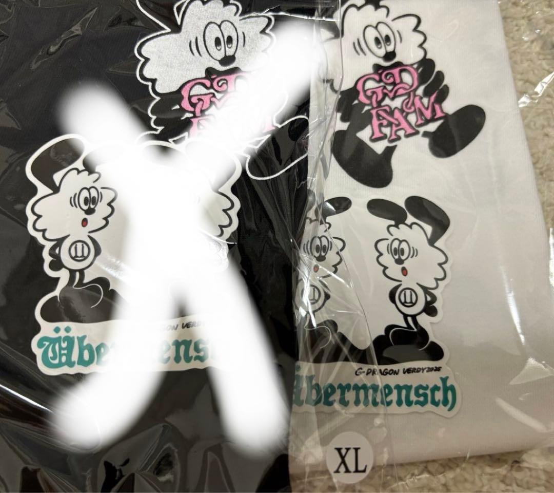 VERDY x ÜBERMENSCH FAM T-SHIRT 白 Lサイズ VERDY x ÜBERMENSCH FAM T