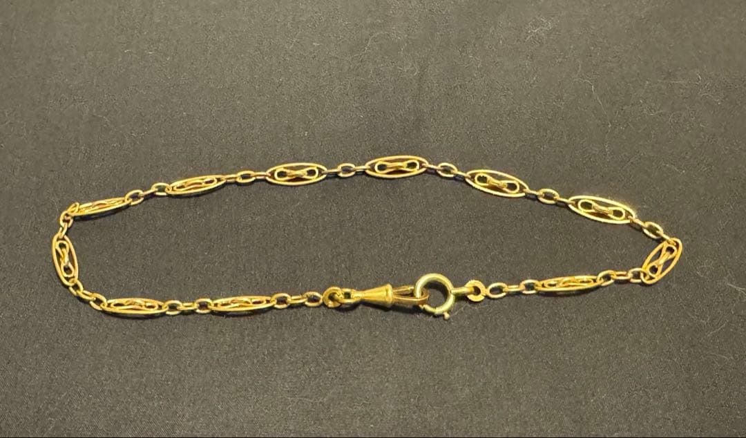 フランス アンティーク 金バリ 立体感あるチェーン②