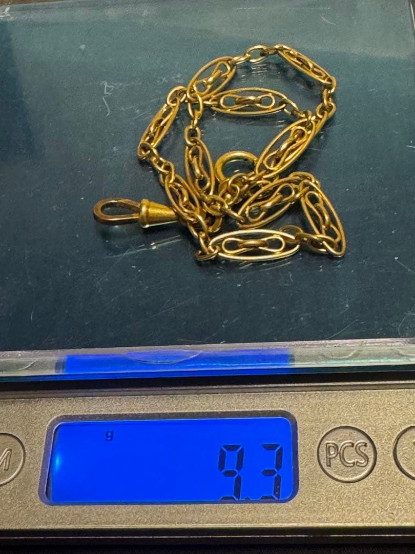 フランス アンティーク 金バリ 立体感あるチェーン②