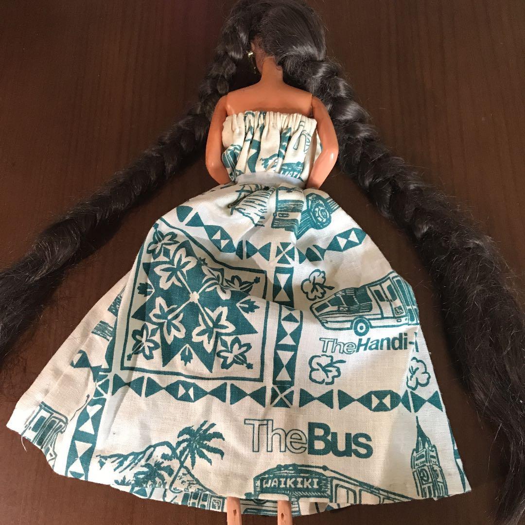ポリネシアン バービー人形 ヴィンテージ TheBUSユニフォーム柄ドレス
