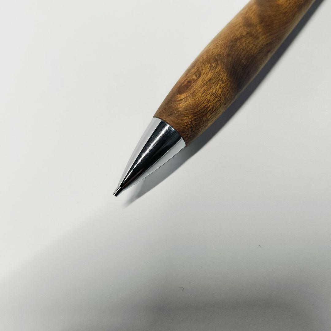 極上杢】こぶた工房 マーブルウッド シャープペンシル クリップ傷なし