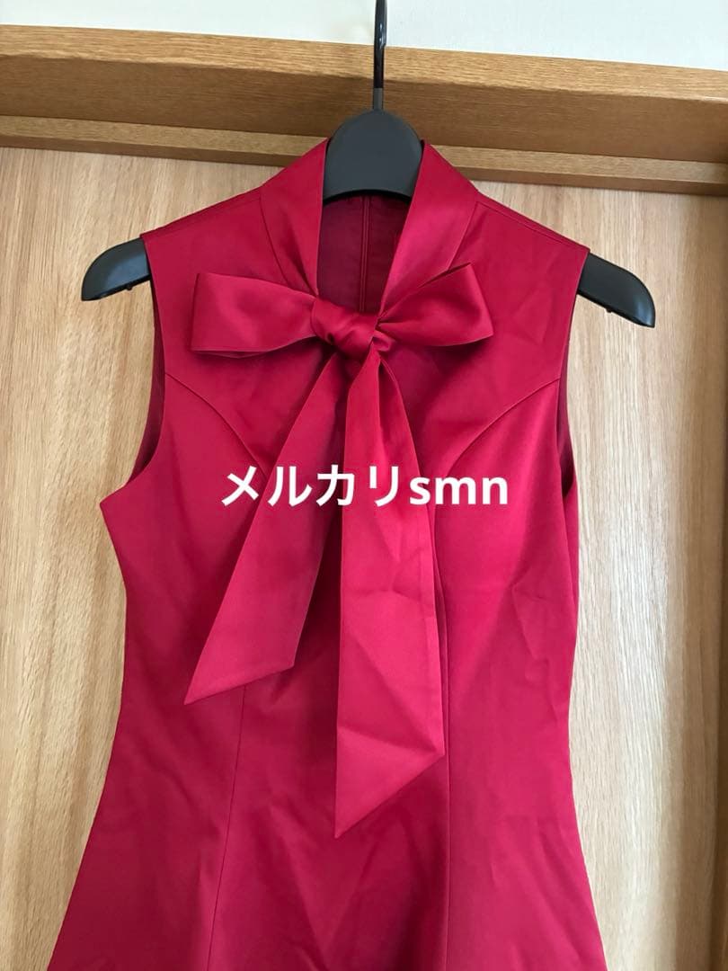 erukei ドレス　0 XS ワインレッド 銀座クチュール　セッタン