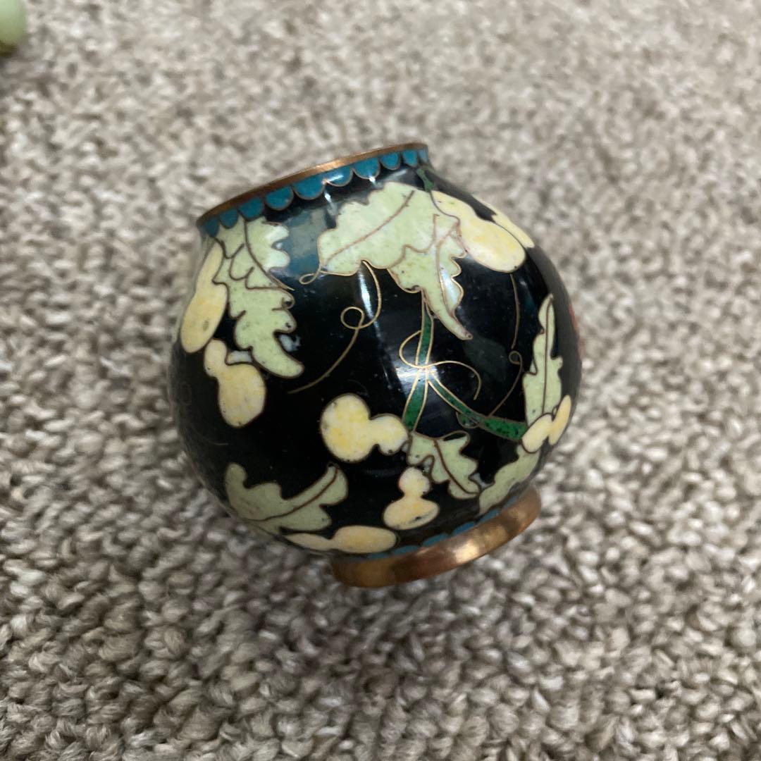 中国美術品 骨董品 瓢箪 ひょうたん 蝶々 台座付き