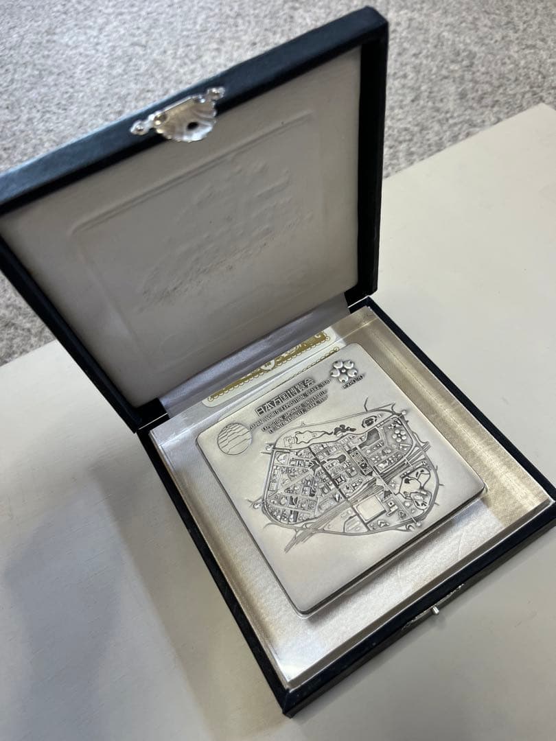 福*門様 1970年 日本万国博覧会記念 銀製プレート 大阪万博 エキスポ