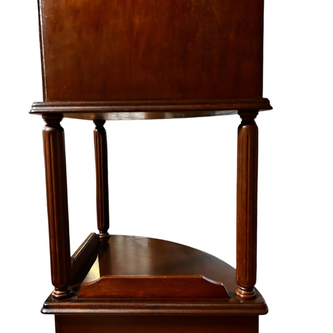 綾野製作所 アヤノクラフト コーナーキャビネット 木製3段 ダーク