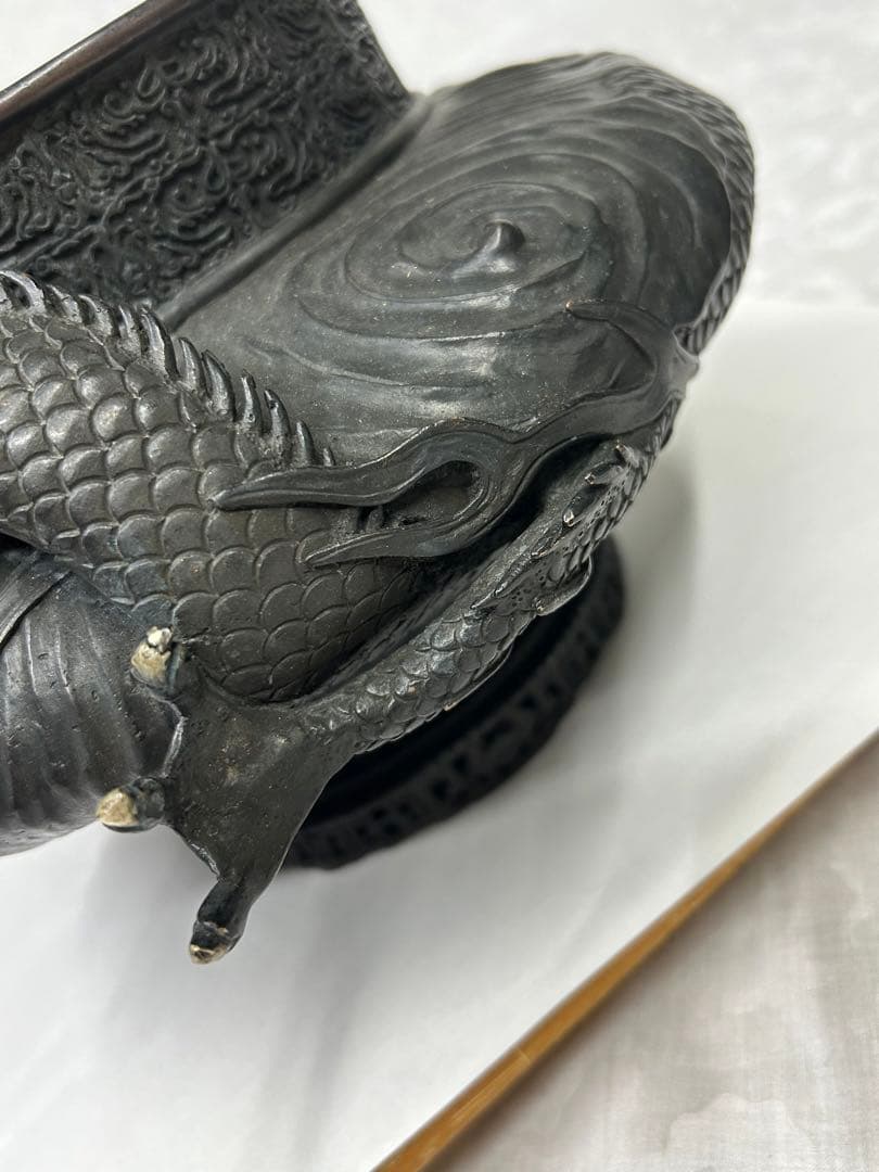 銅 壺 龍 アンティーク 骨董 コレクション 古美術 美術品