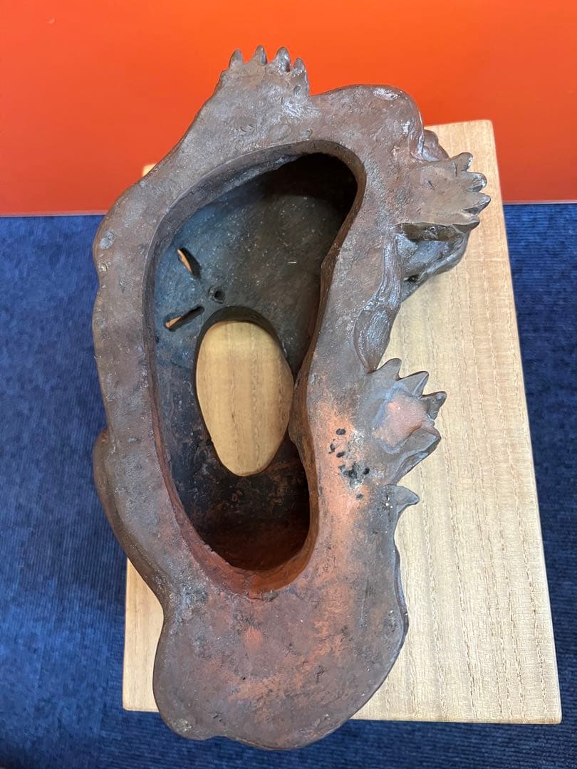 1346 古備前焼 獅子 置物 古美術品 時代物