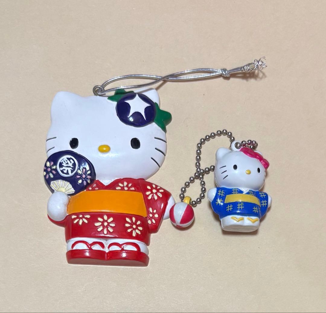 2001年 希少 ハローキティ 富士山 キーホルダー 【レア/02年】ご当地