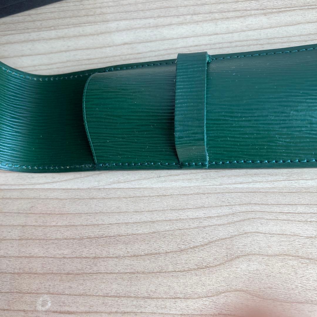 Montblanc モンブラン　緑色 レザー 筆箱　　未使用