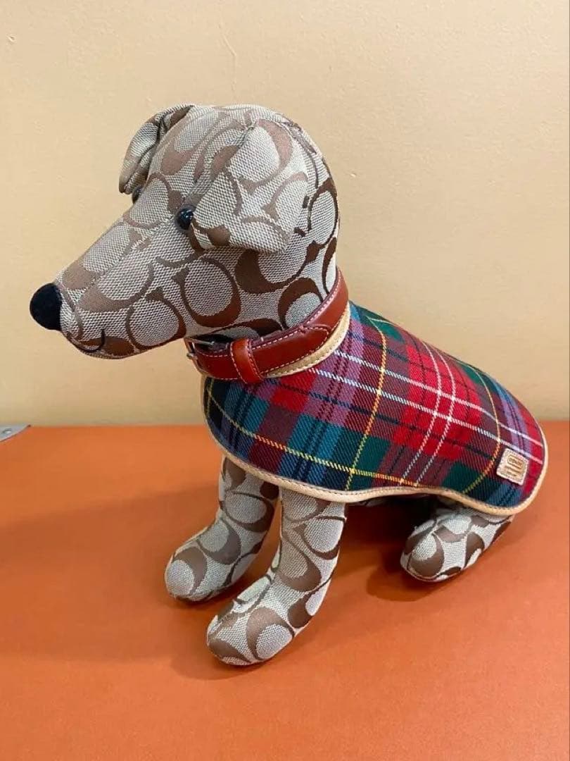 レア」COACHコーチ 犬 ぬいぐるみ 置物