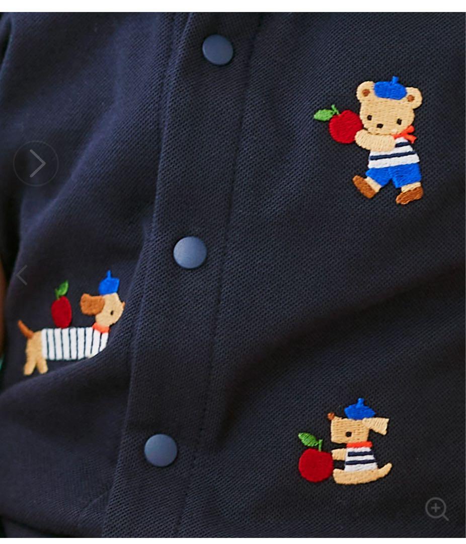 .e_e.【新品未使用未開封】familiar ネイビー刺繍ロンパース＋