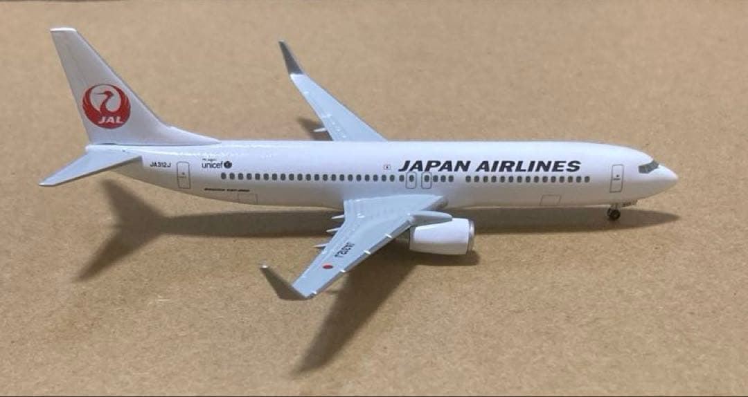 美品】日本航空 B737-800 1/400 JA312J