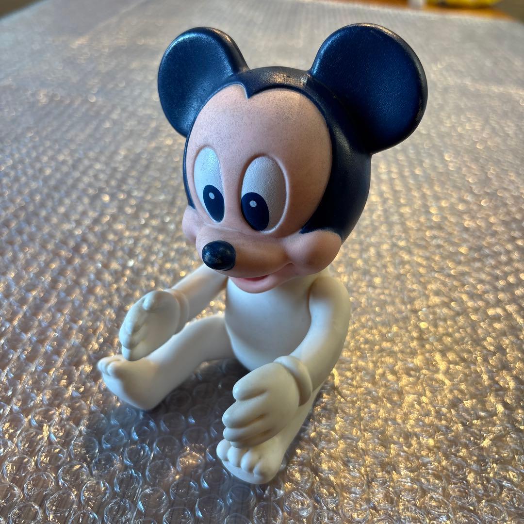 昭和レトロ　ソフビ　ディズニー　ミッキー　フィギュア　1984 年 ビンテージ品