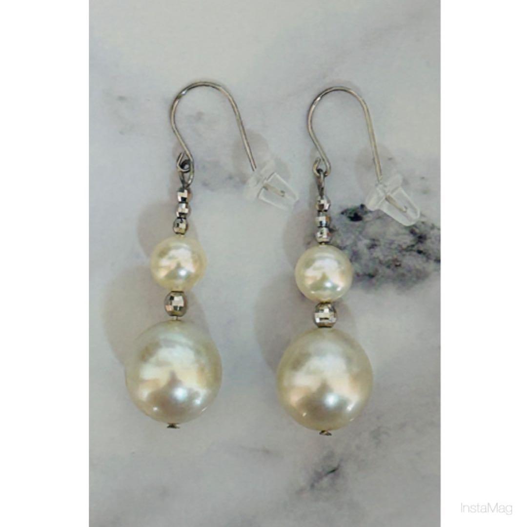 K18南洋白蝶真珠10mm珠ピアス | 商品詳細 | 高島屋オンラインストア