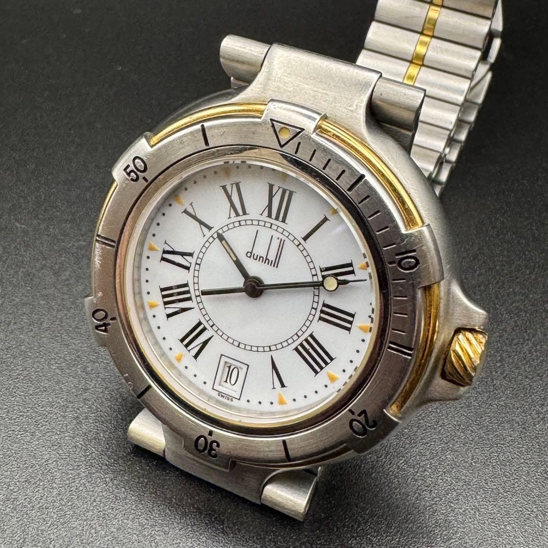 dunhill ミレニアムダイバー　防水200 QUARTZ 電池切れ　腕時計