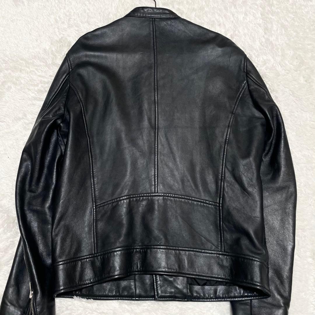 美品 希少L ジャーナルスタンダード ラムレザー セミダブルライダース