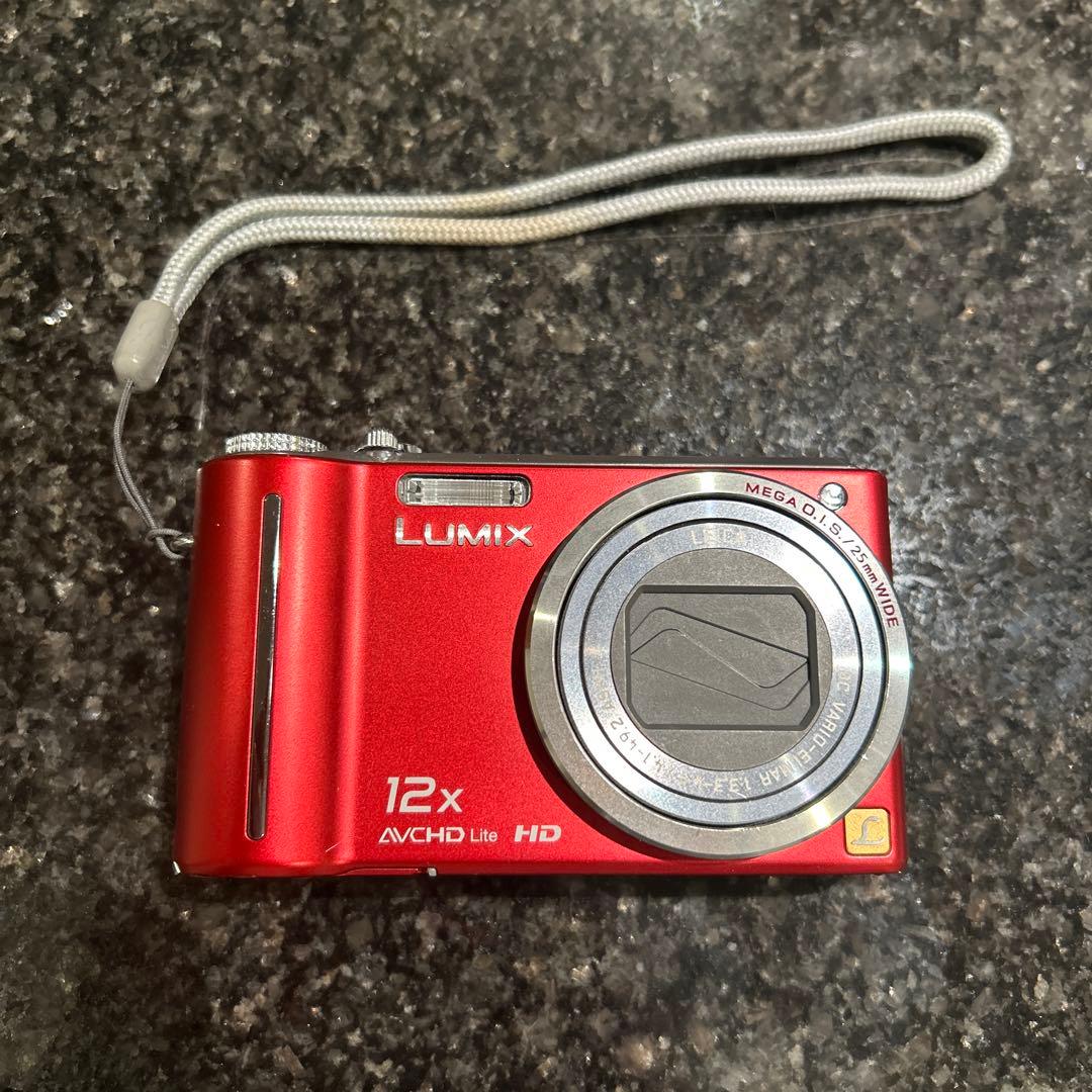 LUMIX DMC-TZ7 レッド Panasonic 動作未確認 - メルカリ