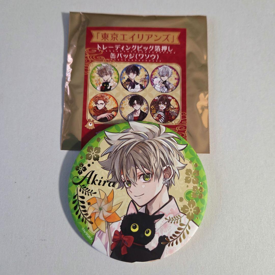東京エイリアンズ トレーディングビッグ箔押し缶バッジ ワソウ 郡司晃