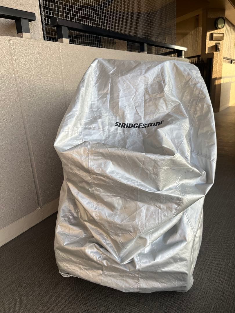 ◆ブリヂストン　前二輪三輪車　ミンナ　高齢者用　カゴ付き　カバー付