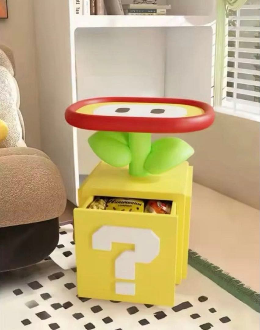 スーパーマリオ ?ボックス フラワーテーブル インテリア 特大 オブジェ