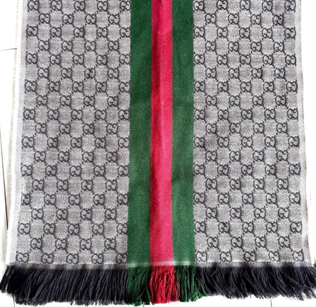 GUCCI グッチ GGロゴ 180×36 ストール ショール ウール - メルカリ