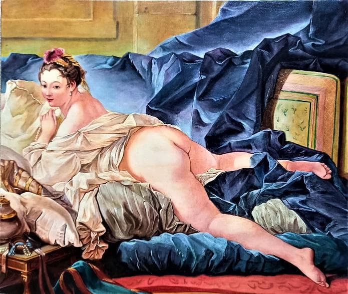 伊藤和生　2005年11月6日制作　フランソワァ・ブッシェ「オダリスク」の模写