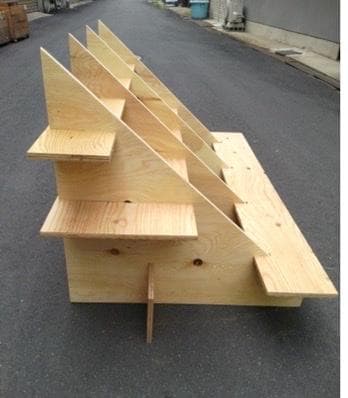 マルシェ木箱用傾斜台 (※木箱が必要な場合別途販売できます)の通販はau