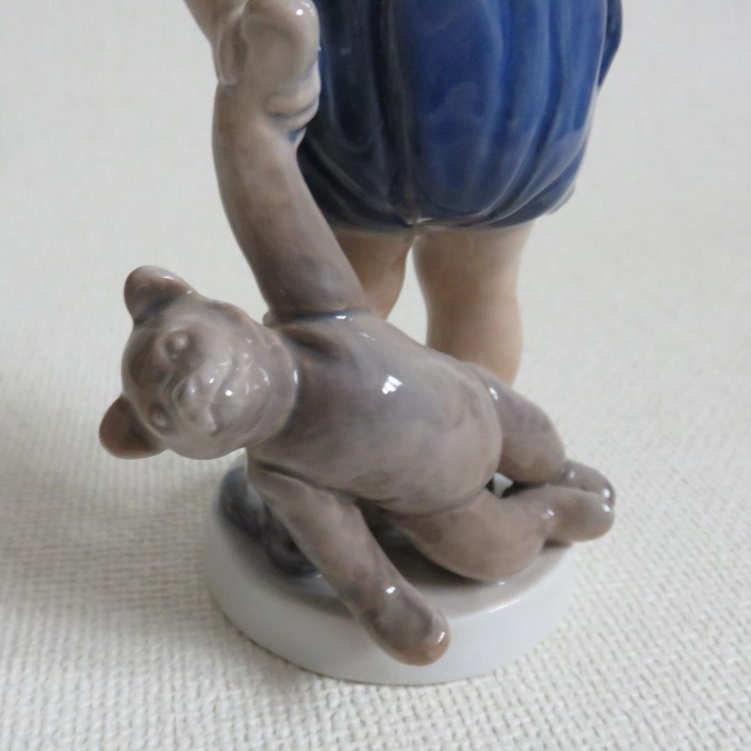 ロイヤルコペンハーゲン テディベア 男の子 フィギュリン