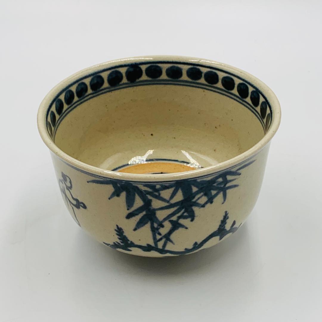 膳所焼・陽炎園窯元】安南写七賢人絵 茶碗 茶道具 共箱 - メルカリ