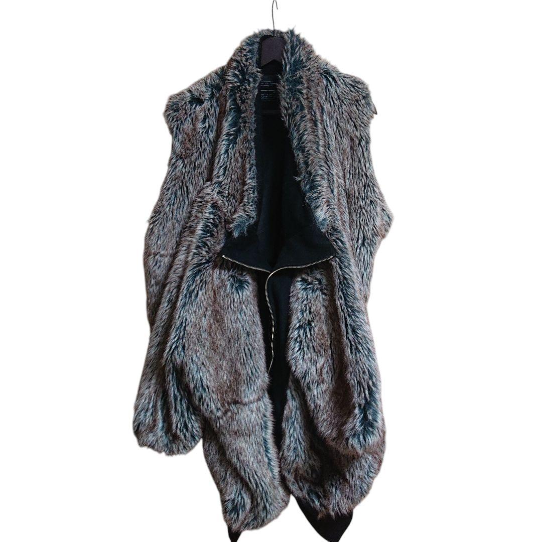 最終値下 fabrics interseason ベストコートファーベスト