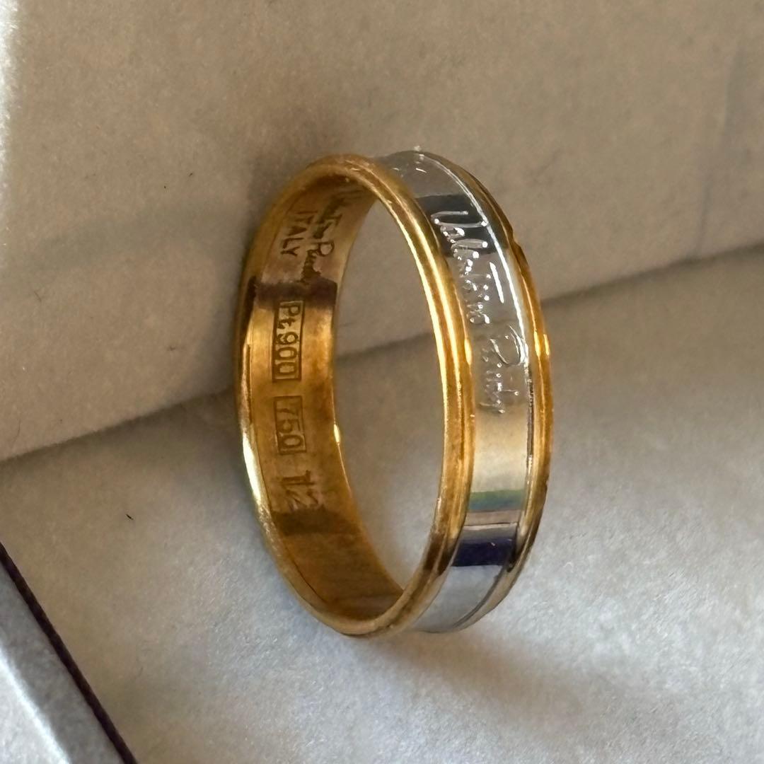 Valentino Rudy k18 プラチナリング 12号