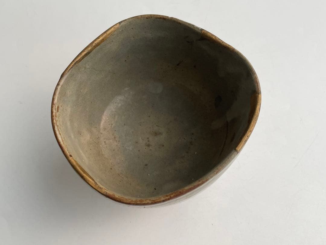 骨董 アンティーク 古唐津 絵唐津 茶碗 金継ぎ直し 金繕い 古美術 古陶磁