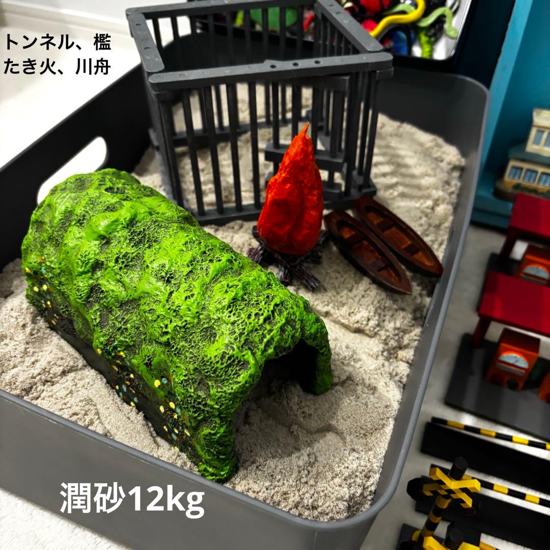 箱庭療法 心理療法 ミニチュア 約22万円相当 砂箱 潤砂 希少 河合隼雄