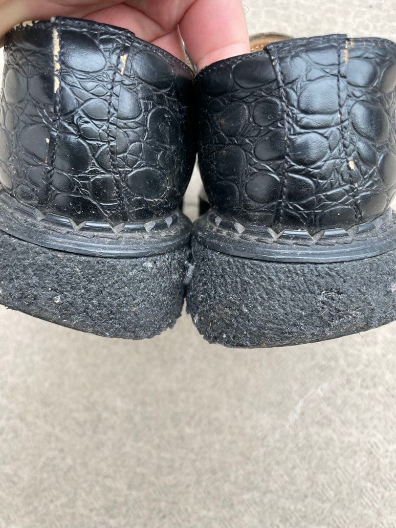 E COX 8961 クロコダイル UK6 ジョージコックス