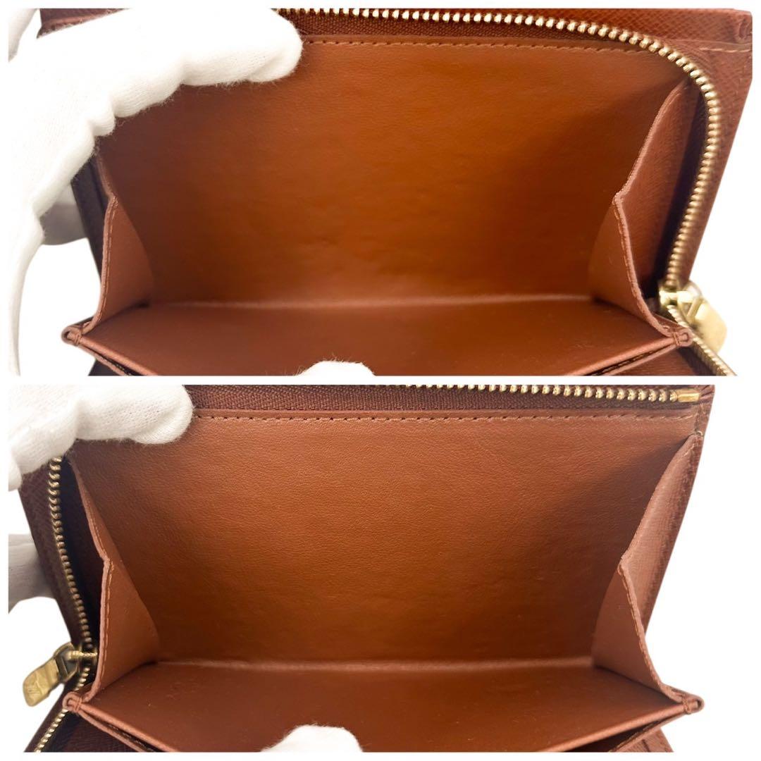 極美品 ルイヴィトン モノグラム トレゾール 二つ折り財布 小銭入れ