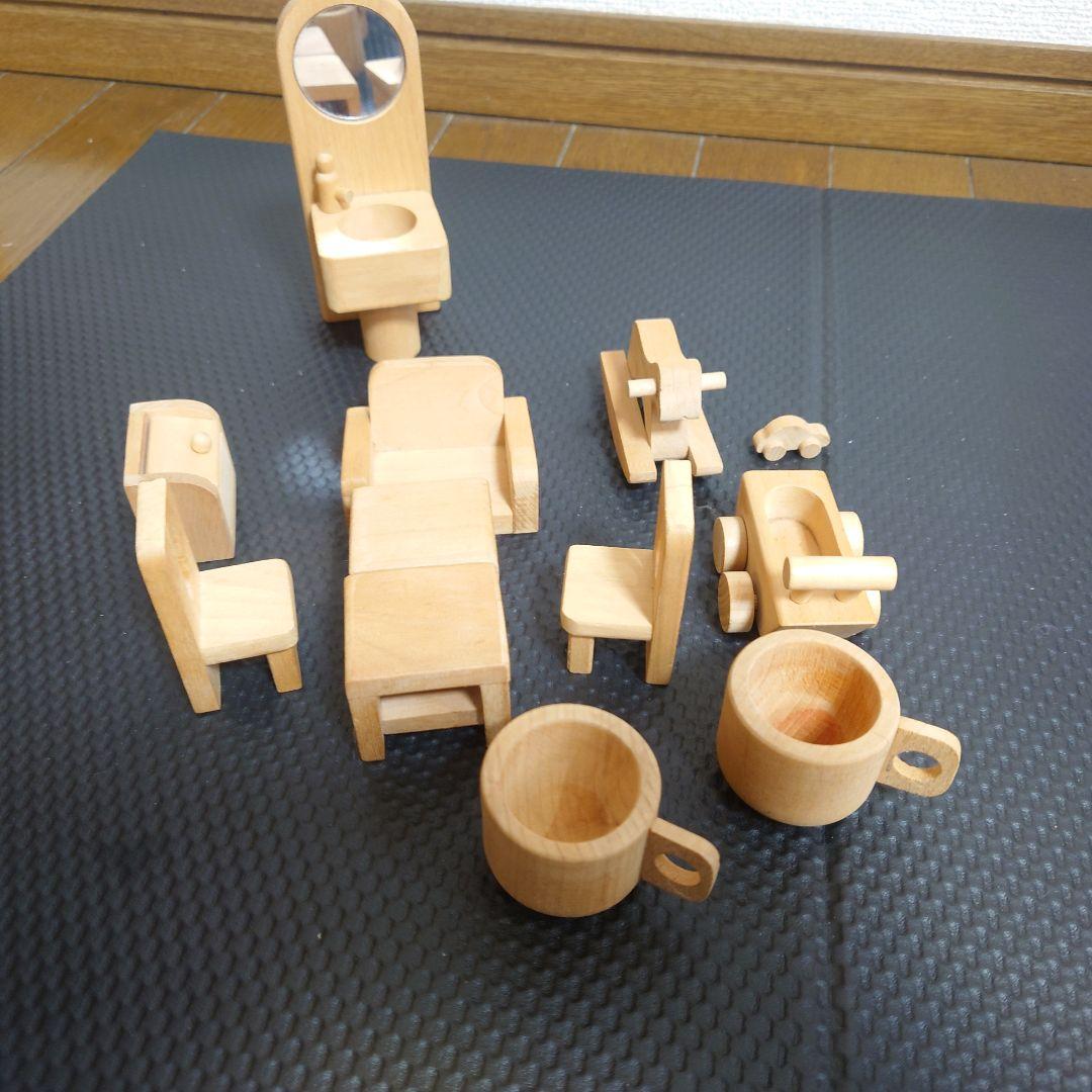 ボーネルンド　廃盤　貴重　大きな　白木のドールハウス　ボーネルンド製　　　家具