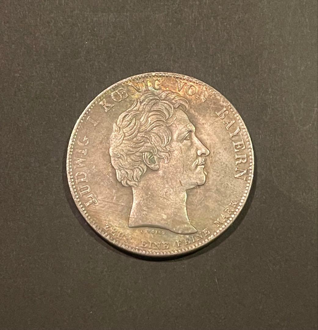 1830年 独バイエルン王国 正規銀貨 座像女神
