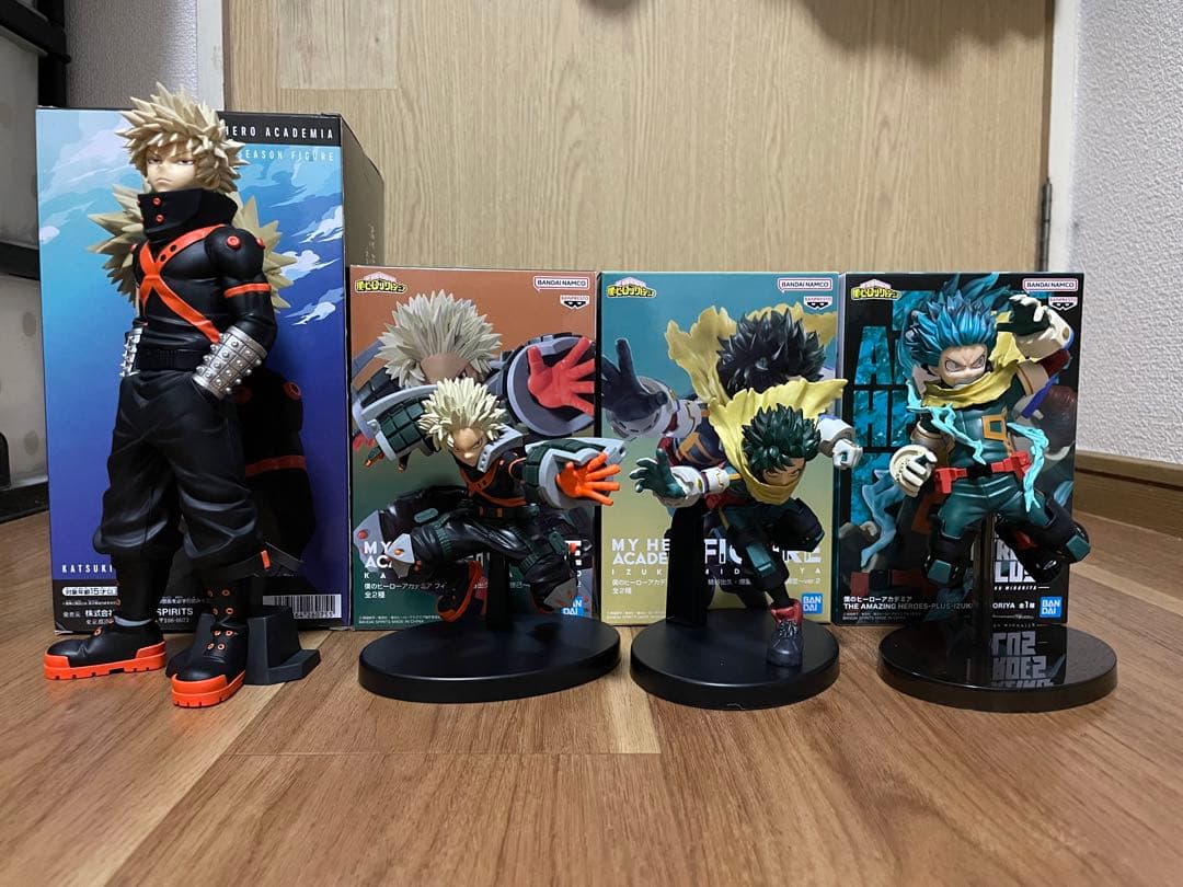 ヒロアカ フィギュア 4体セット (爆豪勝己 緑谷出久) 一番くじ 緑谷出