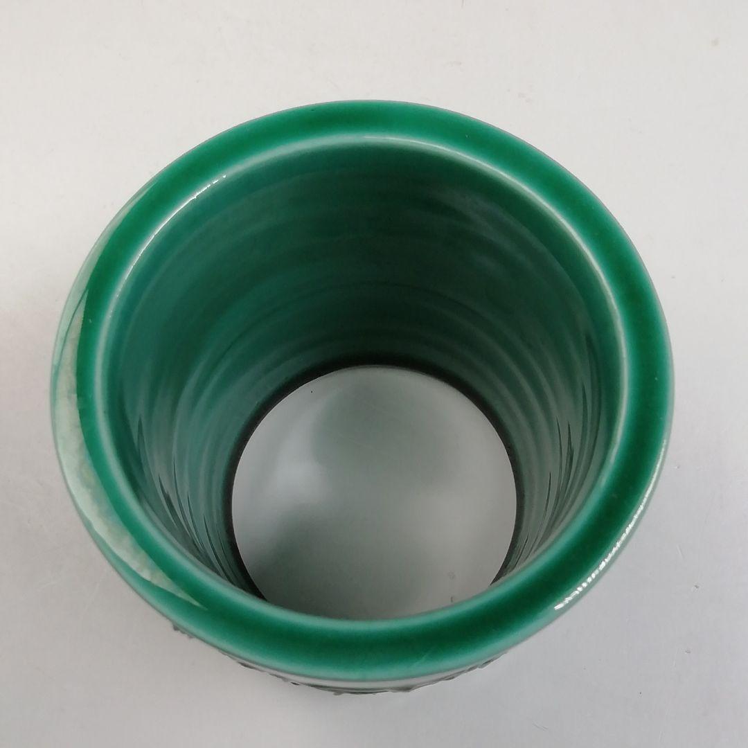 T940 蓋置 『青交趾 荒磯』『中村翠嵐 造』 共箱 茶道具