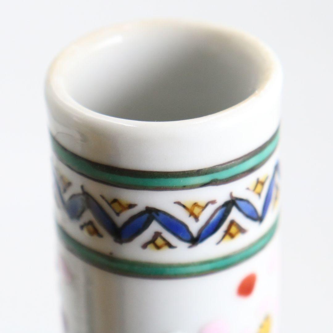 九谷焼 西谷加陽作 毛筆細字古今和歌集 飾瓶 花瓶 壷 共箱共布