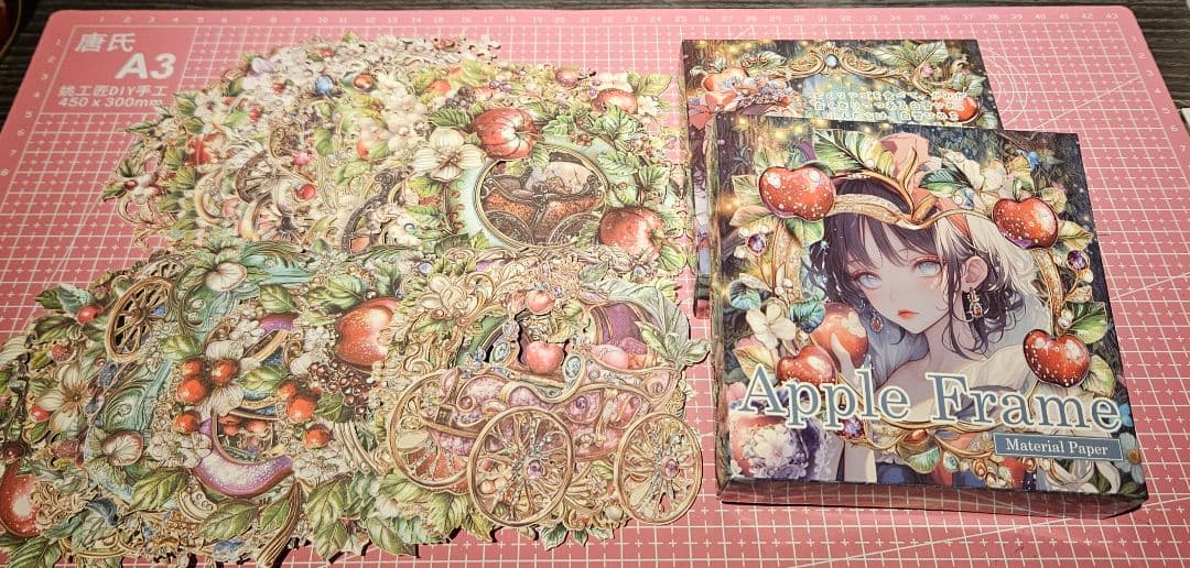 【使用済】nene様 フレーム 7箱セット コラージュ素材