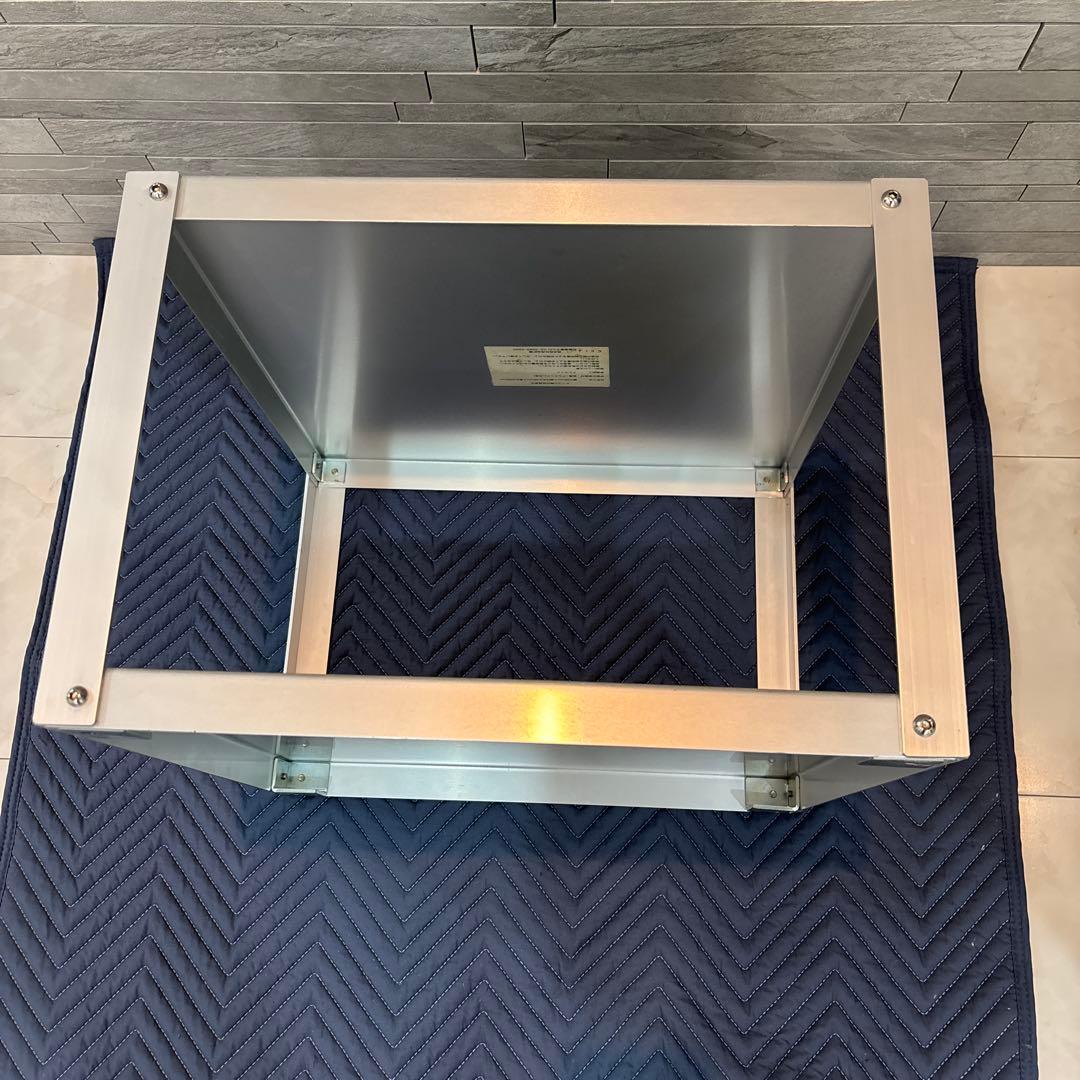 無印良品良品アルミサイドテーブル 435㍉×435㍉高さ370㍉（キャスター