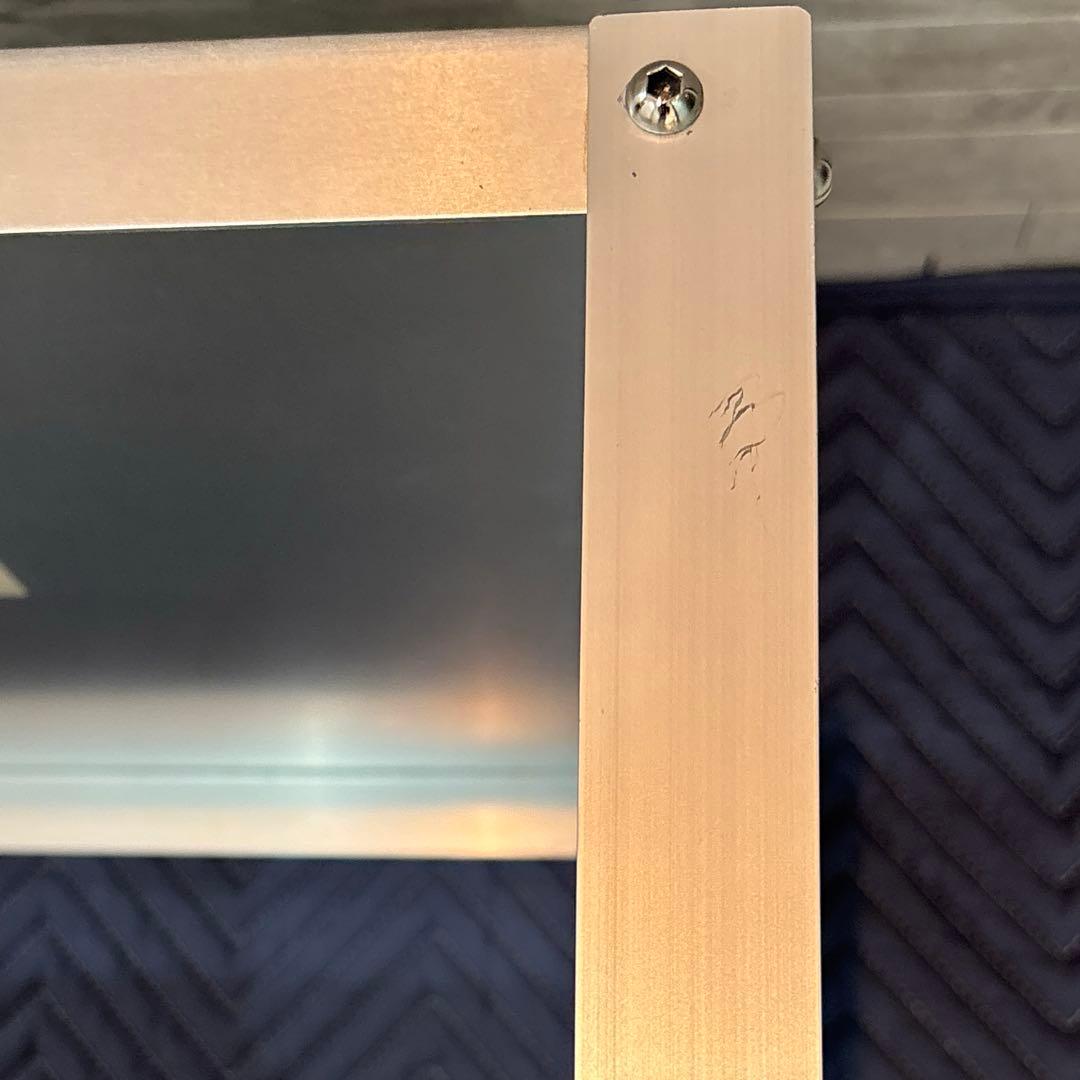 無印良品良品アルミサイドテーブル 435㍉×435㍉高さ370㍉（キャスター