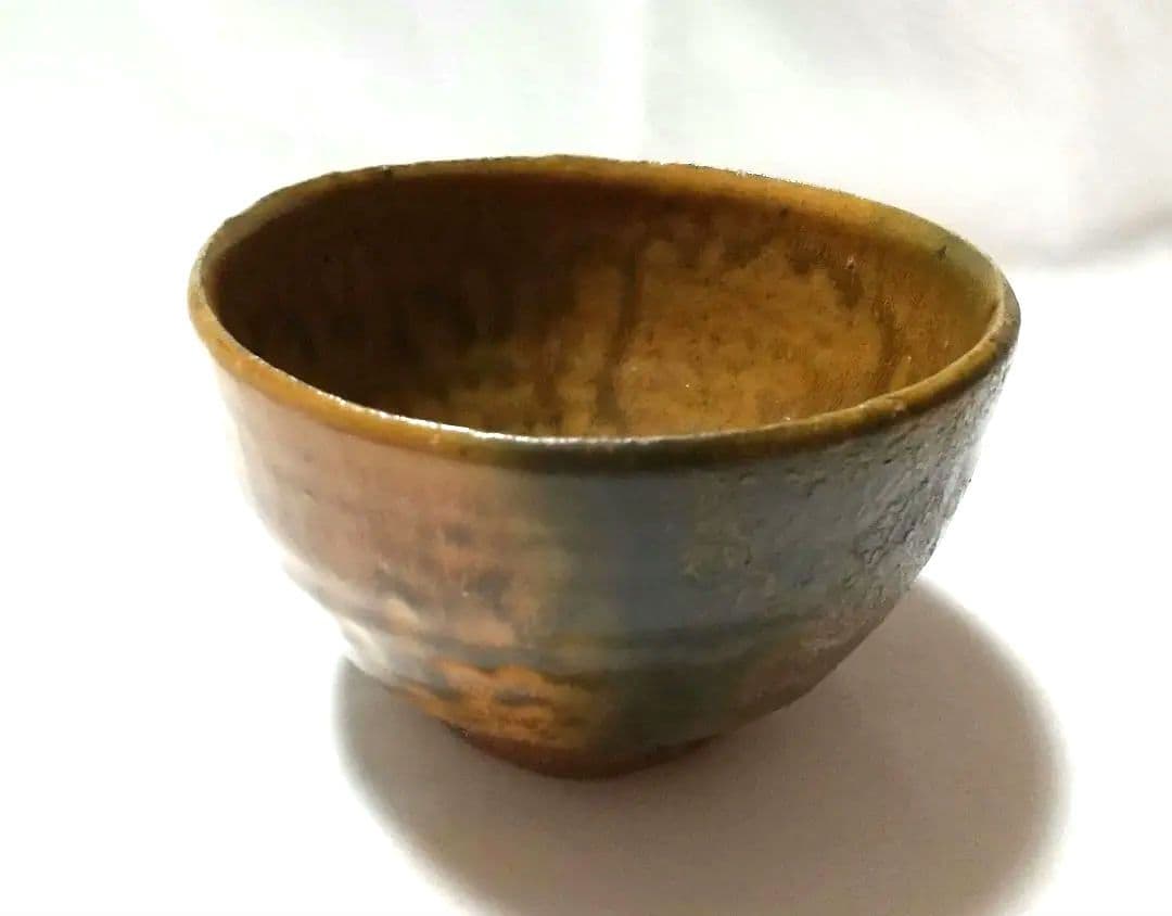 西岡小十 黒唐津茶碗 窯変 共箱 共布 未使用品