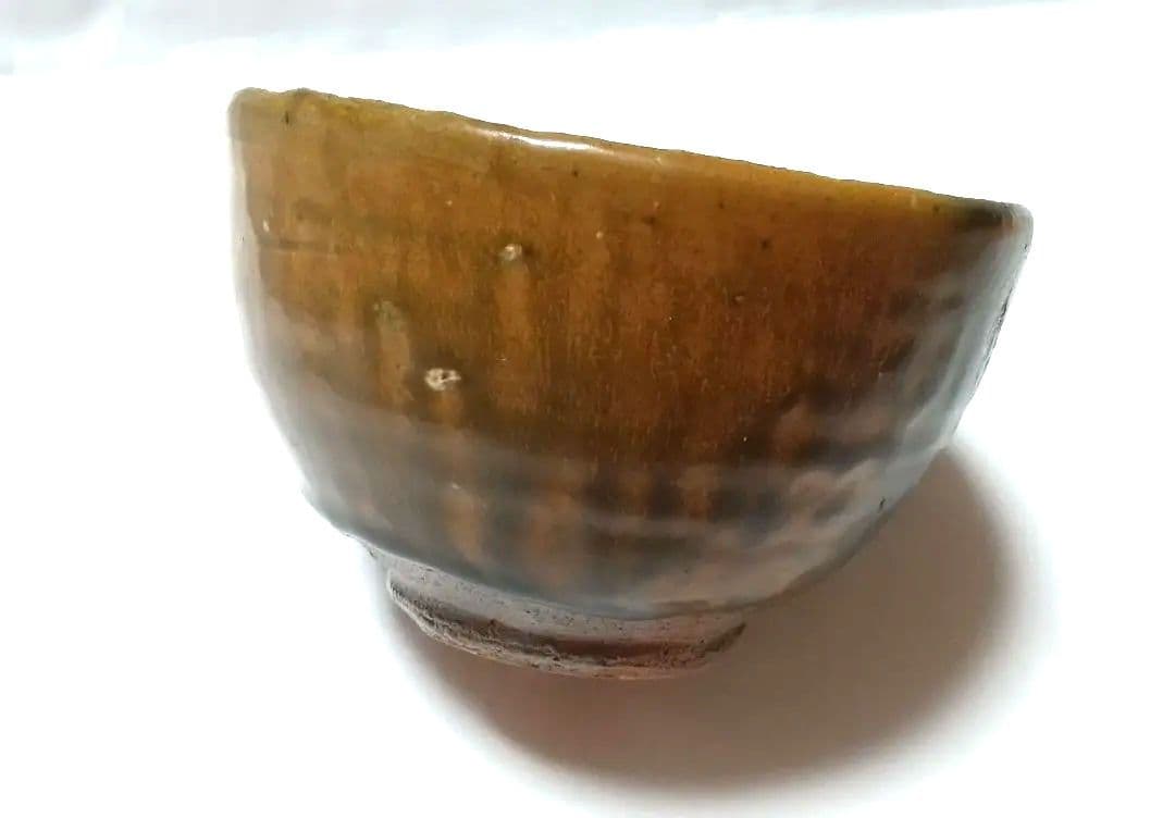 西岡小十 黒唐津茶碗 窯変 共箱 共布 未使用品