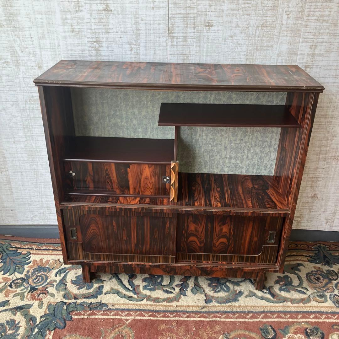 昭和レトロ ミッドセンチュリー 古家具 飾り棚 サイドボード