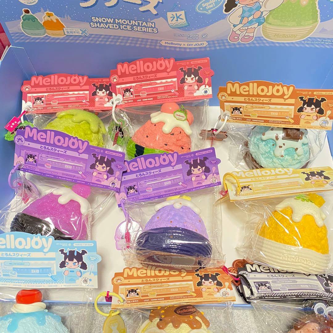 終売品】mellojoy スクイーズ 雪山シャーベット 全種類セット かき氷